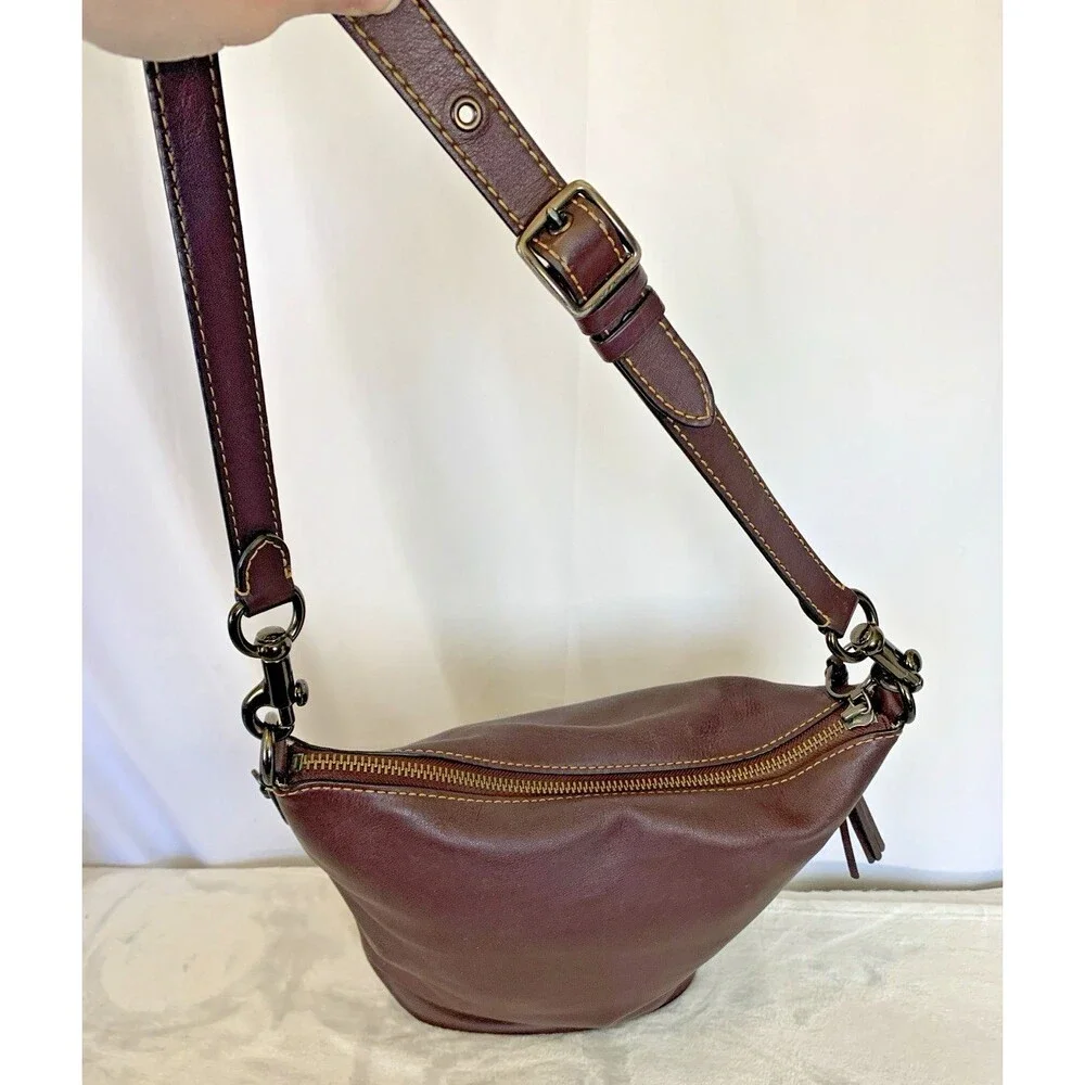 Coach 1941 Archive Duffle Purse Crossbody Oxblood Leather Shoulder Bag 78803